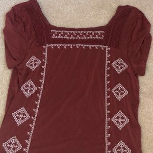 American Eagle cropped blouse